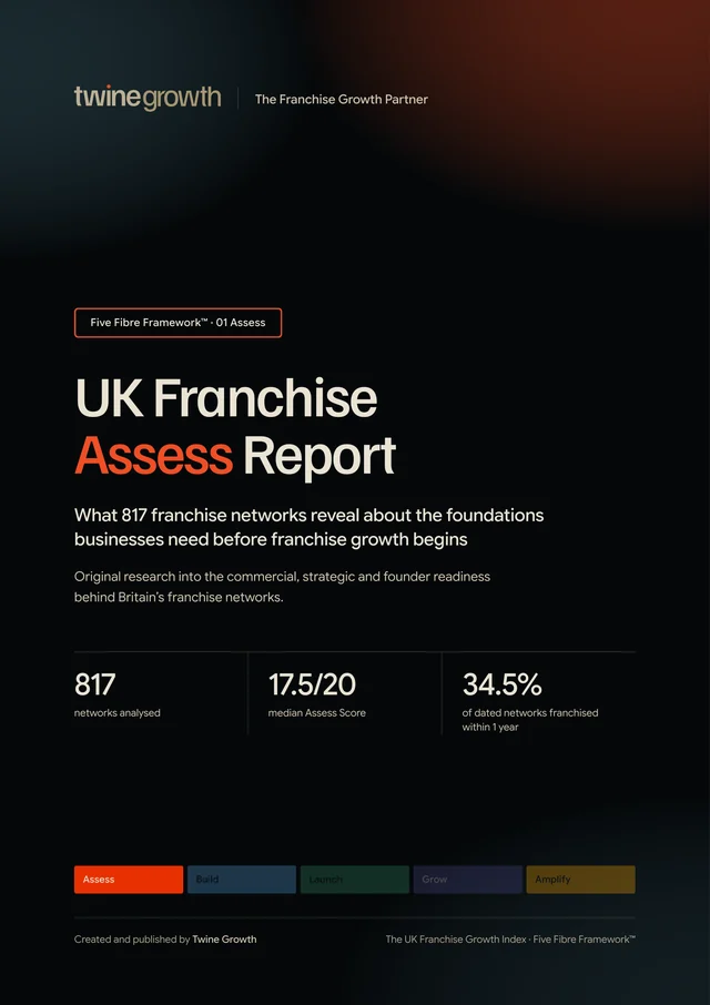 Cover of the UK Franchise Assess Report
