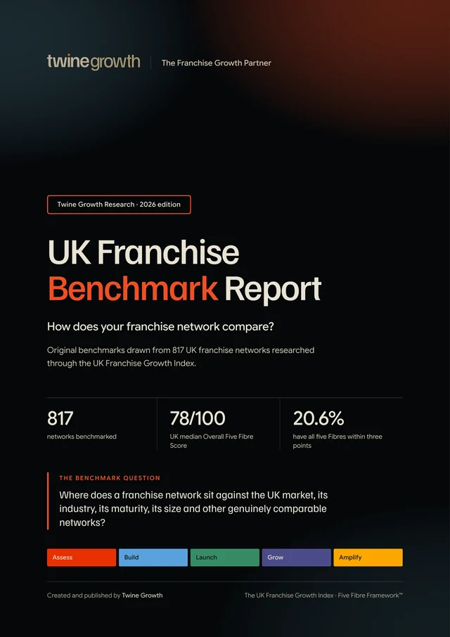 Cover of the UK Franchise Benchmark Report