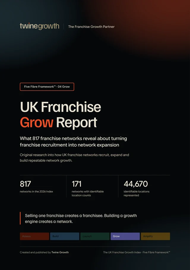 Cover of the UK Franchise Grow Report