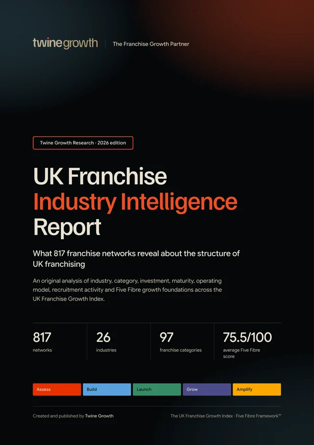 Cover of the UK Franchise Industry Intelligence Report