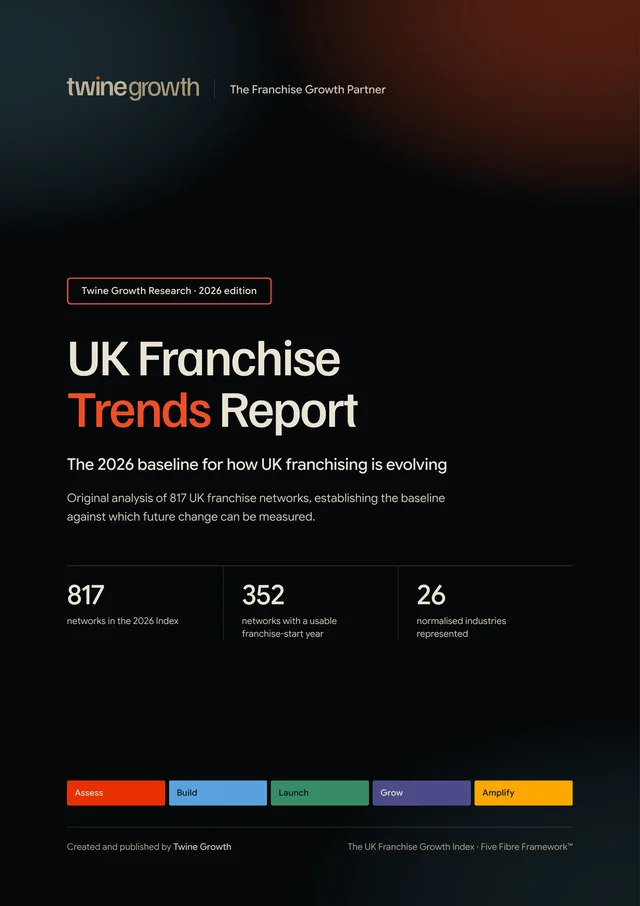 Cover of the UK Franchise Trends Report